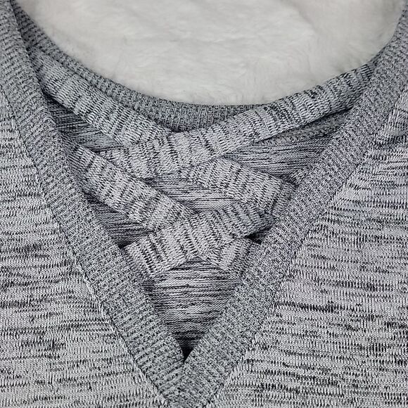 ‎90 DEGREES BY REFLEX Strappy Back Sweatshirt [SIZE LARGE] - Picture 2 of 5